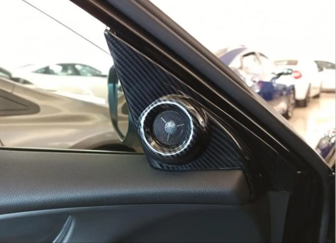 Honda Civic FC5/FK7 2016-2021 Karbon Fiber Desenli Tweeter Kapağı Seti 4