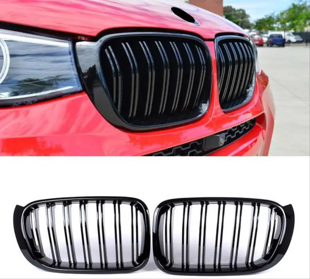 BMW X3 F25 Çift Çizgi  M Panjur Böbrek- Piano Black (2014-2018) 5