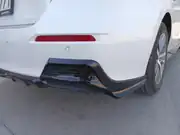 Honda Civic FE1 Sedan Arka Tampon Köşe Flap Seti Piano Black 5