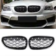 BMW 5 Serisi E60 Diamond Panjur / Böbrek Piano Black Çerçeve 6