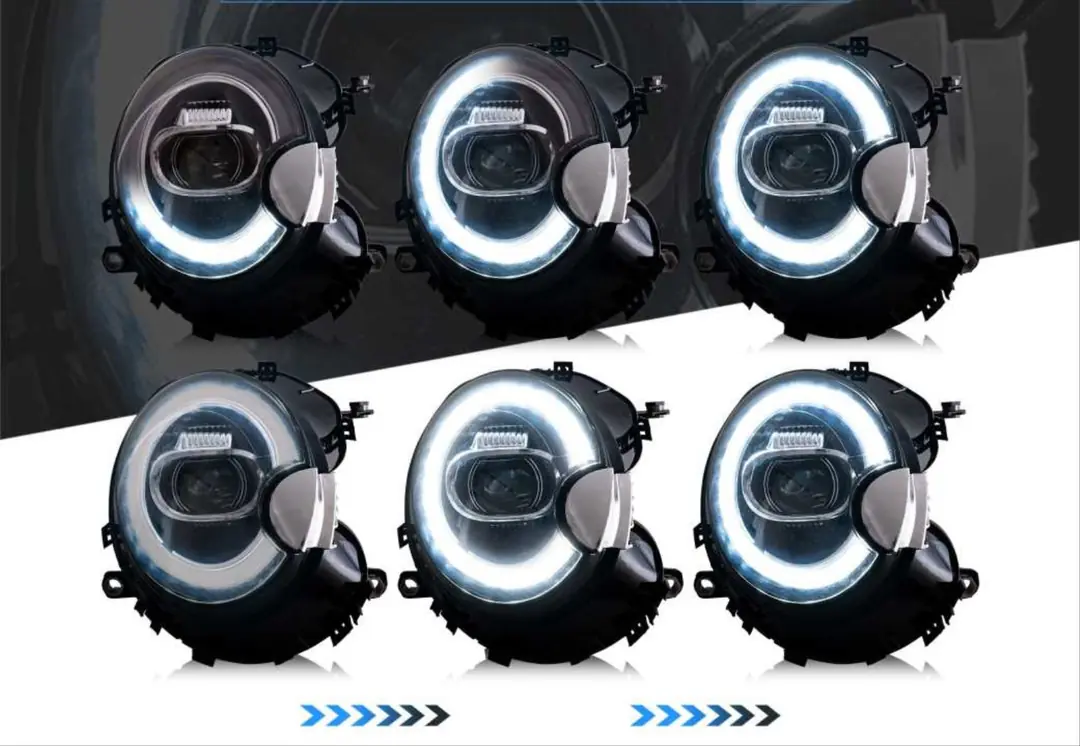 Mini Cooper R56 Halka DRL'li Full LED Projektörlü Far Takımı 6