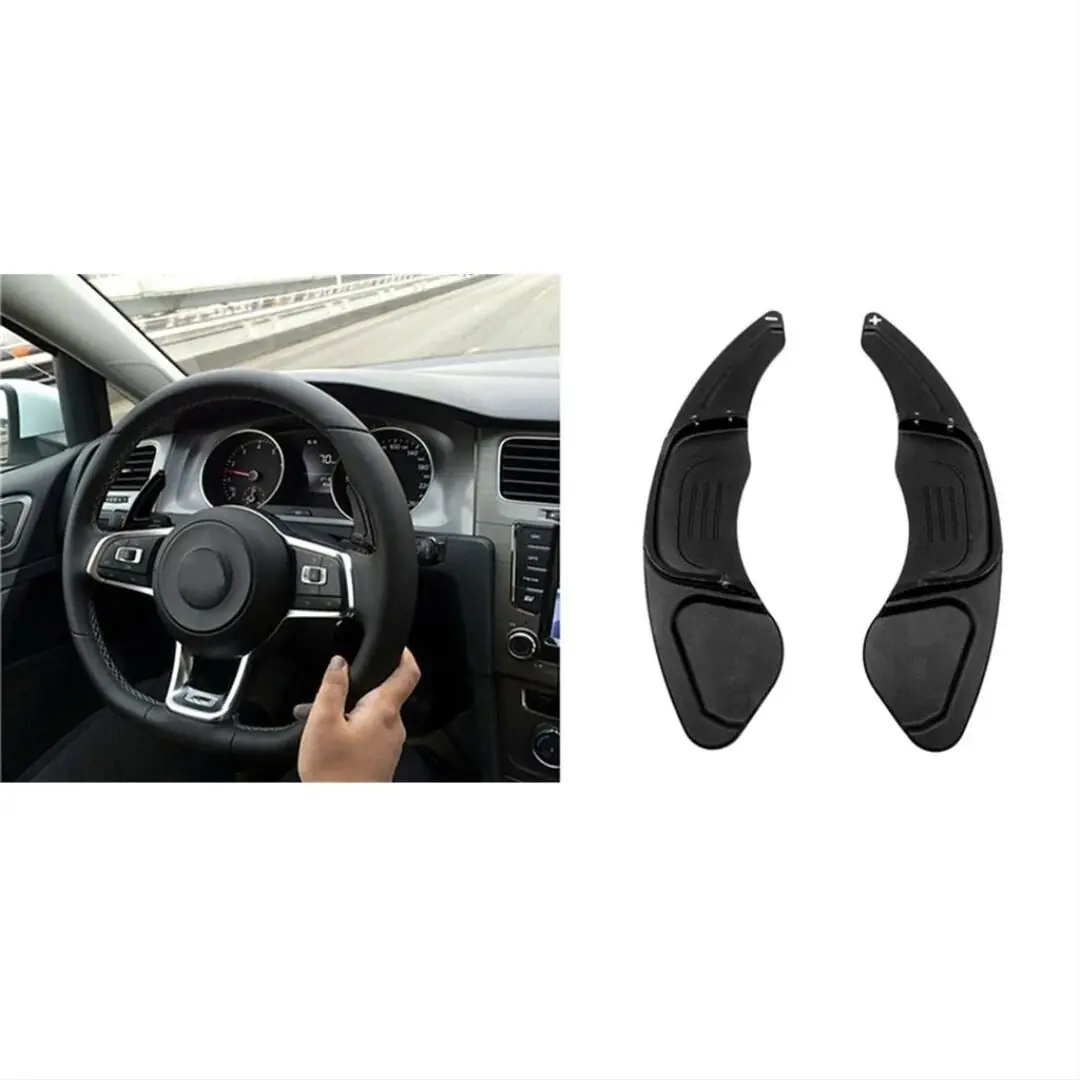 VW Golf 6/Scirocco/Passat Uyumlu F1 Paddle Shift Uzatma Seti Siyah 4
