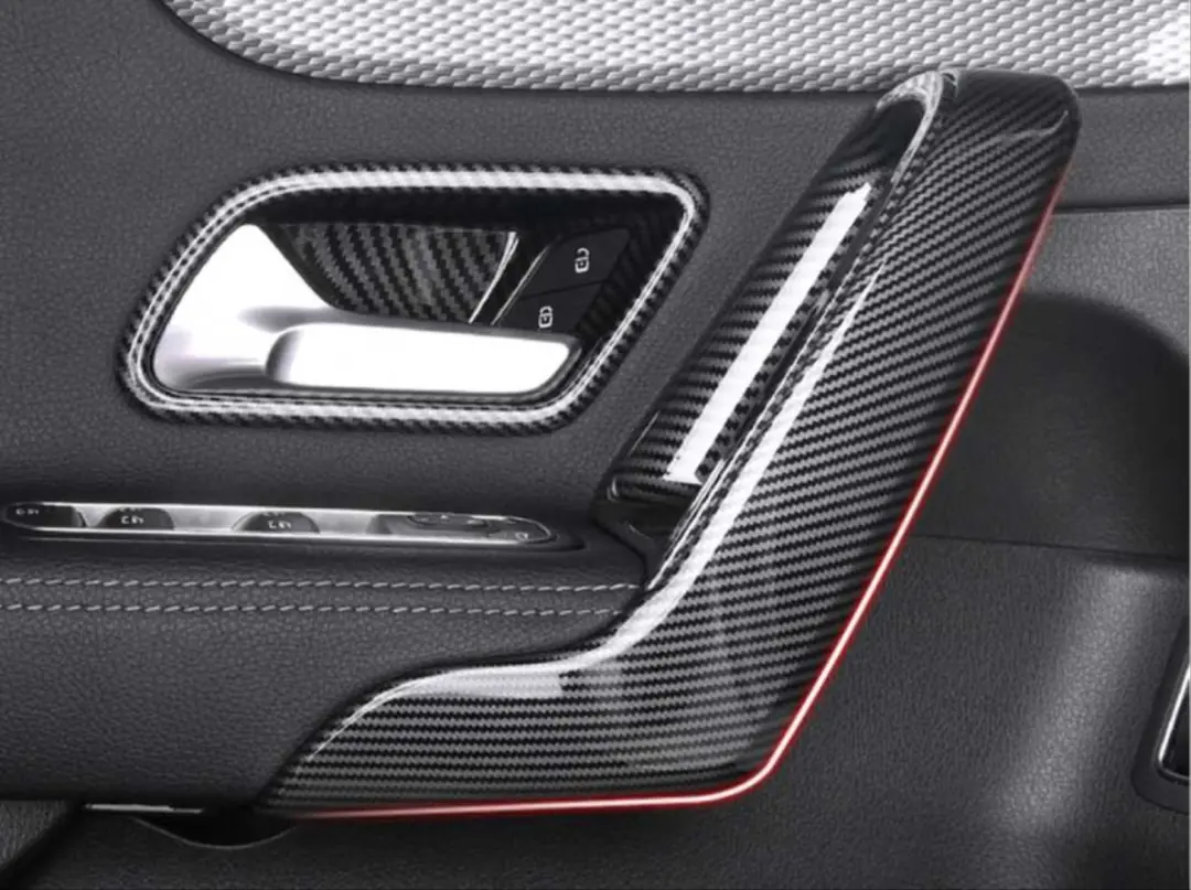 Mercedes-Benz A/CLA/GLB Serisi W177/C118/X247 İç Kapı Kolçak Trim Seti 4 Parça Karbon 4
