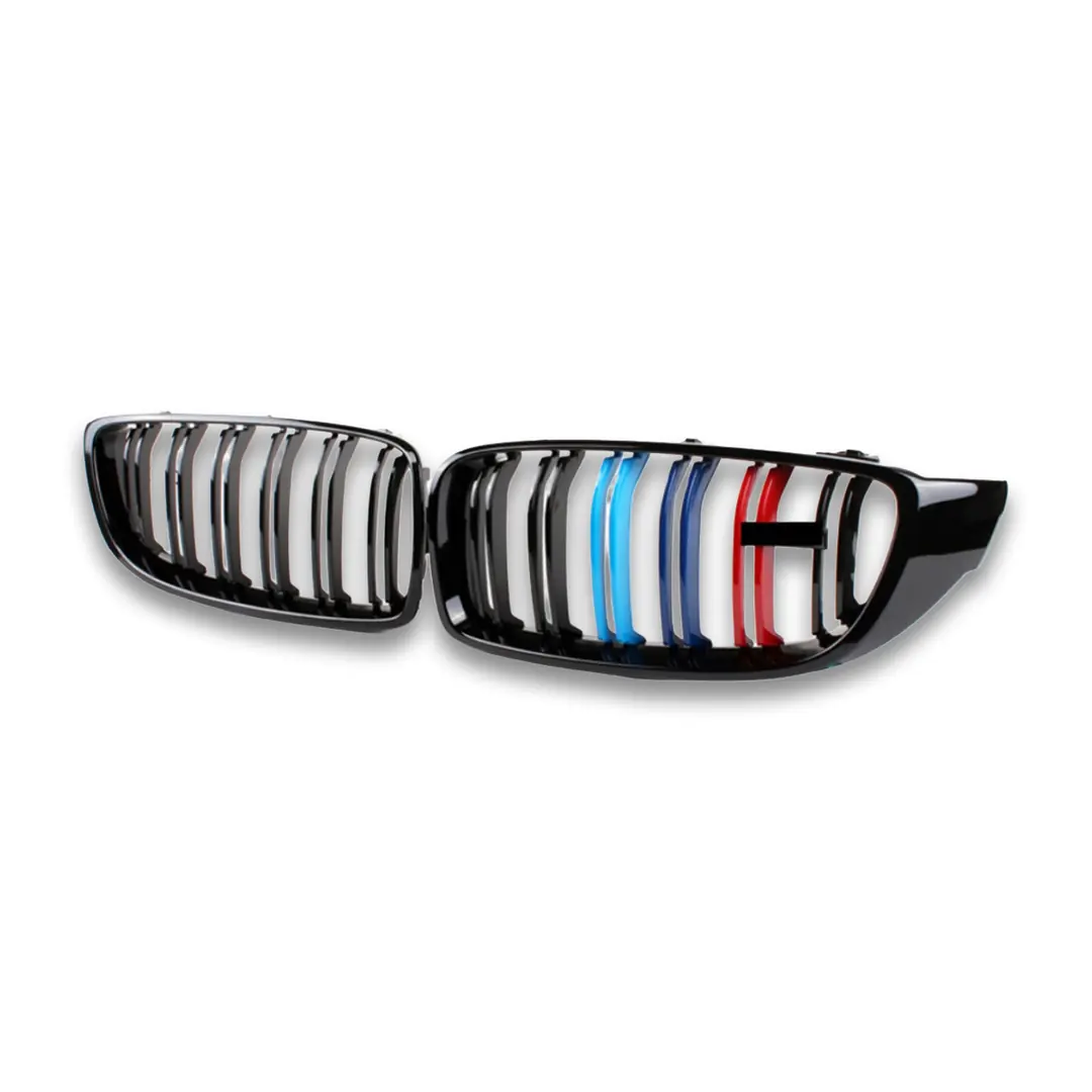 BMW 4 Serisi F32 M4 Çift Çizgi Panjur Böbrek - M Renk (2013-2019)