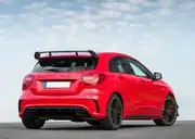 Mercedes-Benz A Serisi W176 Makyajlı A45 Difüzör ve Egzoz Seti Siyah 6