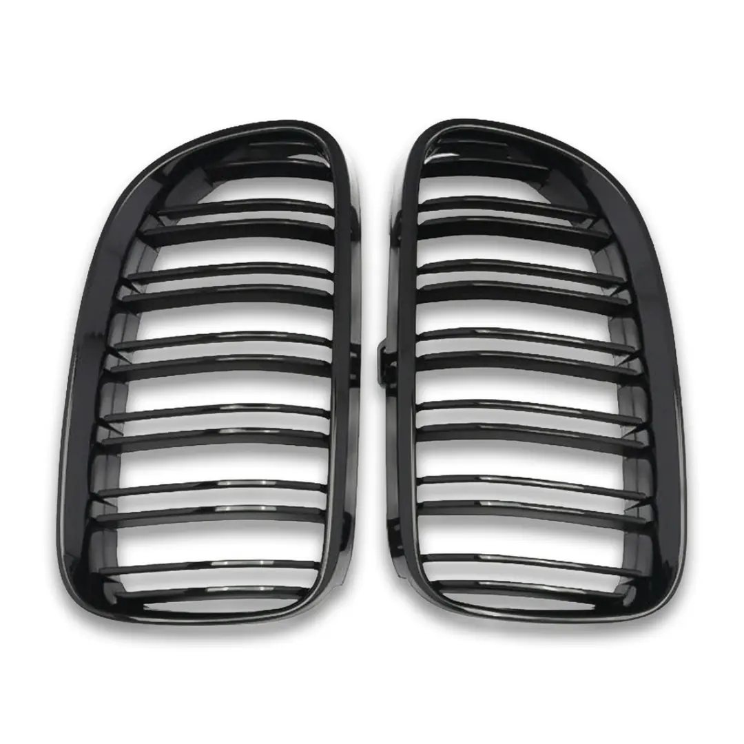 BMW 3 Serisi E92 LCI Çift Çizgi M3 Panjur / Böbrek -  Piano Black (2010-2013) 5