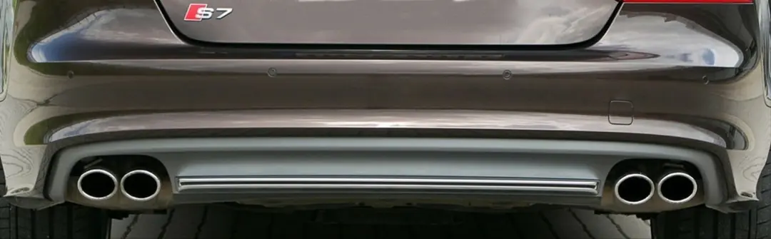 Audi A7 4G Standart 2015-2018 S7 Arka Difüzör ve Egzoz Ucu Seti 4