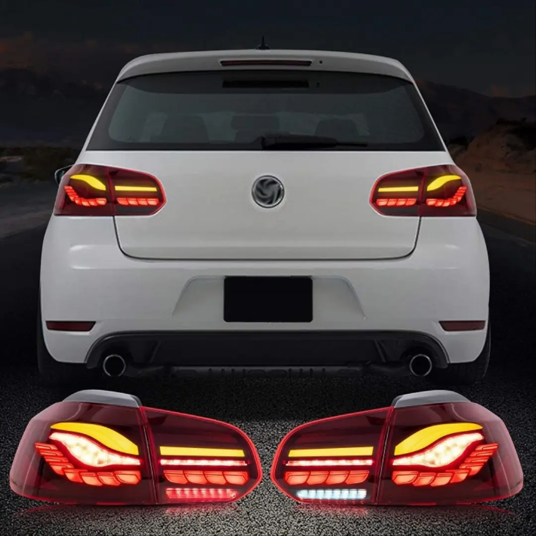 Volkswagen Golf 6 (Mk6) Dragon Dinamik Sinyalli Kırmızı LED Stop Takımı 4