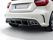 Mercedes-Benz A Serisi W176 Makyajlı A45 Difüzör ve Krom Egzoz Ucu Seti 6