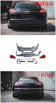 Porsche Panamera 970 (09-13) için Makyajlı Kasa Arka Dönüşüm Kiti 1