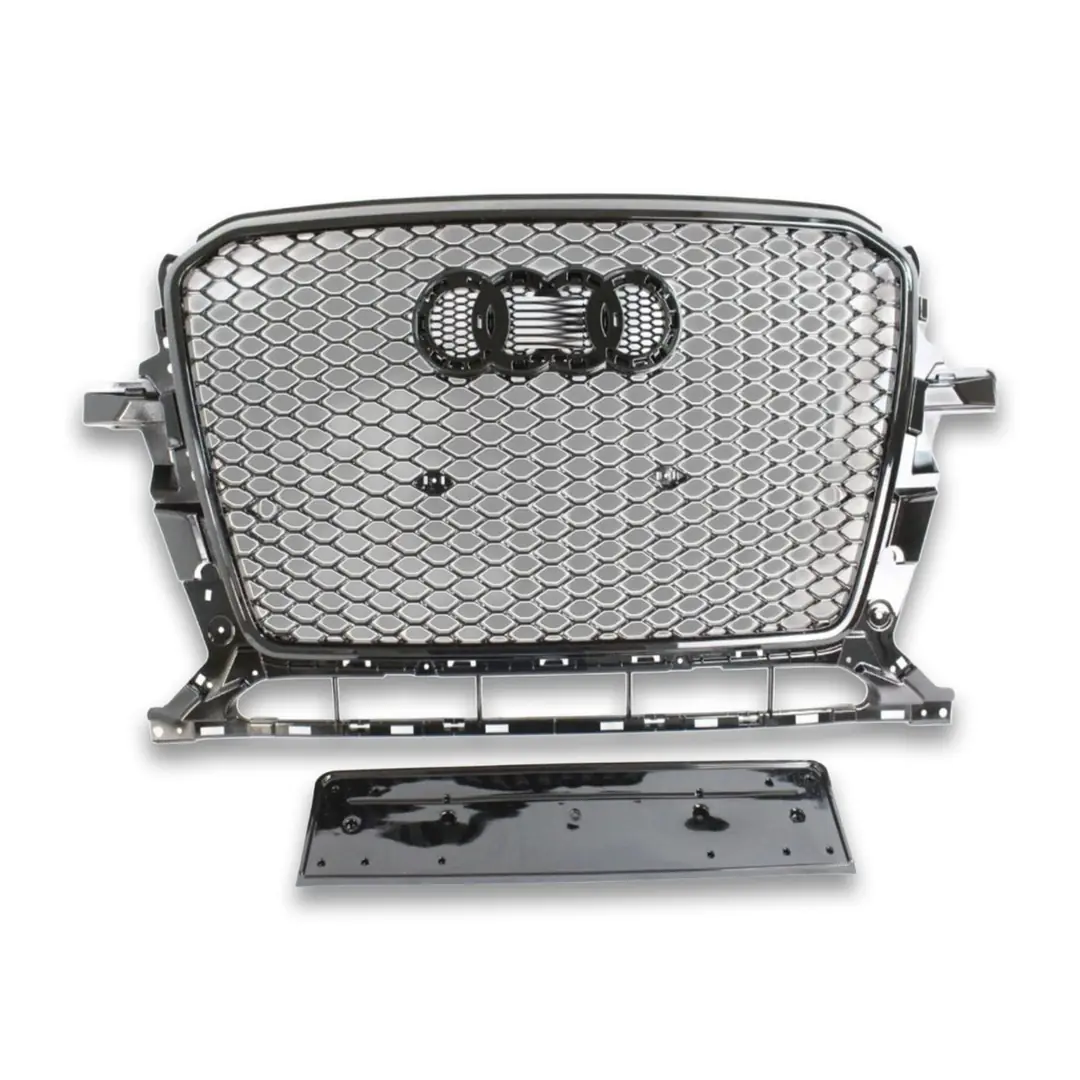 Audi Q5 8R Makyajlı RSQ5 Petek Panjur Gri Yazılı Piano Black
