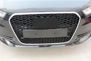 Audi A6 C7 RS6 Petek Panjur Krom Çerçeveli Piano Black 4