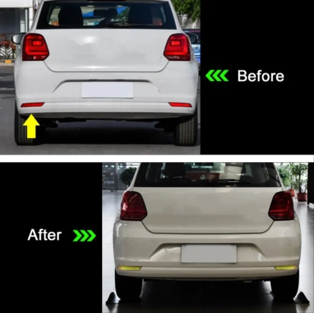 VW Polo 6C Arka Tampon Reflektör LED Seti 6