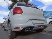 Volkswagen Polo 6C (14-17) GTI Arka Difüzör Seti Gümüş 2