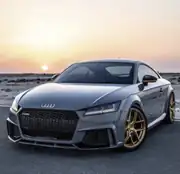 Audi TT Mk3 TTRS Ön Tampon ve Panjur Seti Siyah 2