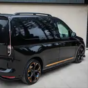 VW Caddy (2021+) Aero Stil Full Body Kit Seti Piano Black 3