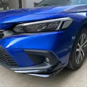 Honda Civic FE/FL (2022+) Aero Ön Tampon Köşe Splitter Seti Piano Black 5