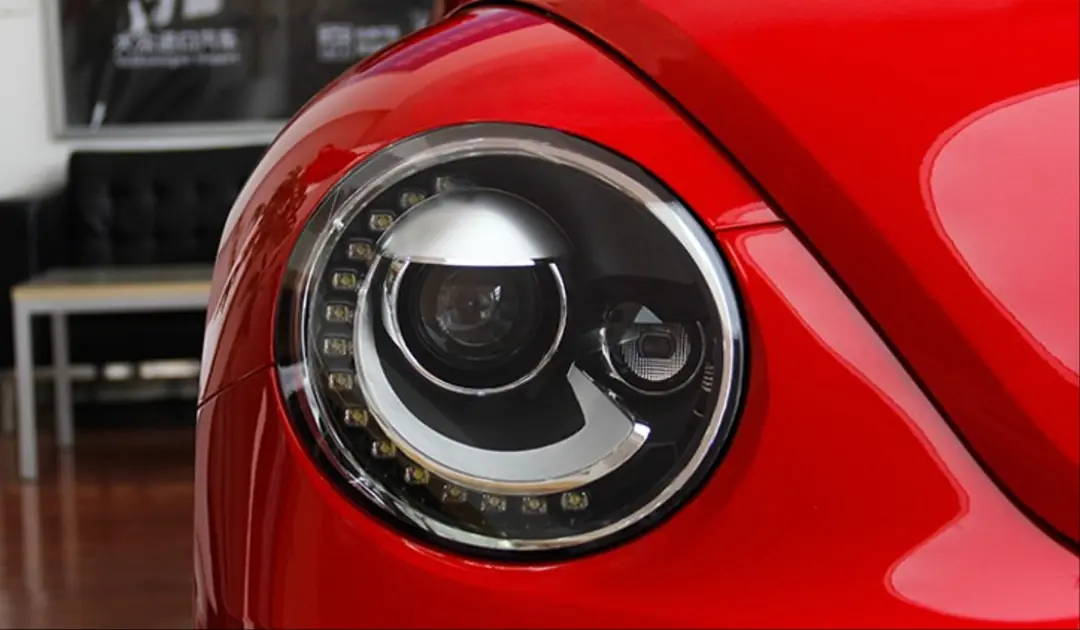 Volkswagen Beetle (A5) Halka LED'li Full LED Far Yükseltme Seti 5