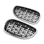 BMW 5 Serisi E60 Diamond Panjur (Böbrek) Krom Çerçeve (2004-2009) 4