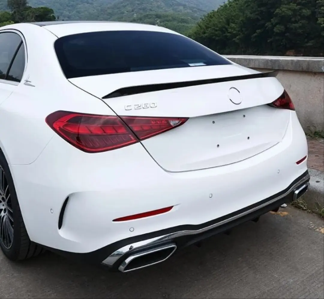 Mercedes W206 C Serisi C63S Bagaj Üstü Spoiler Piano Black 5