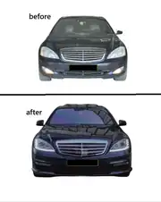 Mercedes S-Serisi W221 (05-09) için S63/S65 Facelift Body Kit 3