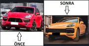 Porsche Cayenne 958.1 (11-14) için 2018+ Turbo Kasa Dönüşüm Kiti 2