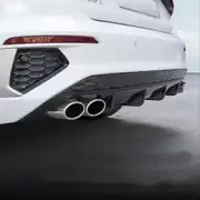 Audi A3 Sedan 8Y S-Line 2020+ S3 Piano Black Arka Difüzör 4