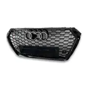 Audi A4 B9 RS4 Petek Panjur Full Siyah Piano Black 4