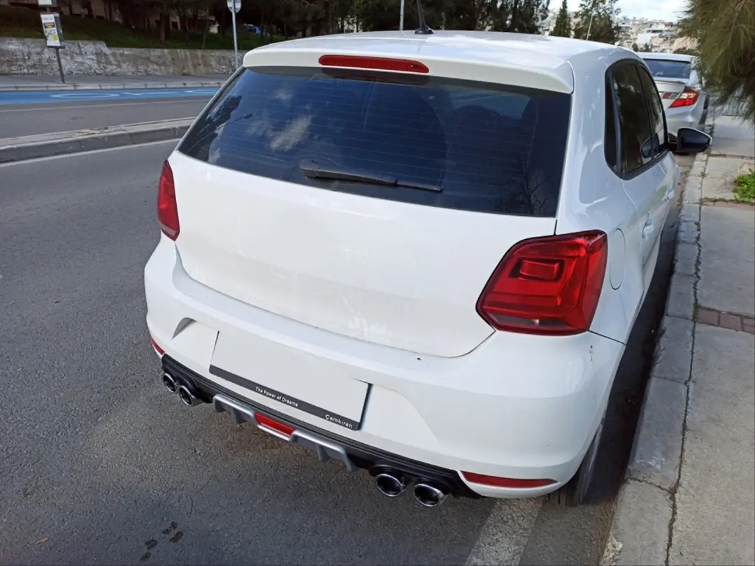 Volkswagen Polo 6C (14-17) GTI Arka Difüzör Seti Gümüş 4