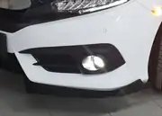 Honda Civic FC5 Makyajsız Kasa Ön Tampon Köşe Flapları Piano Black 1
