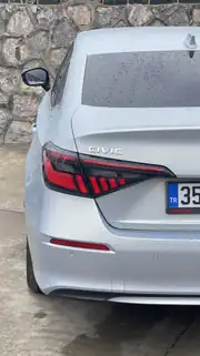 Honda Civic FE Sedan Modern Line Animasyonlu LED Stop Seti Kırmızı 1