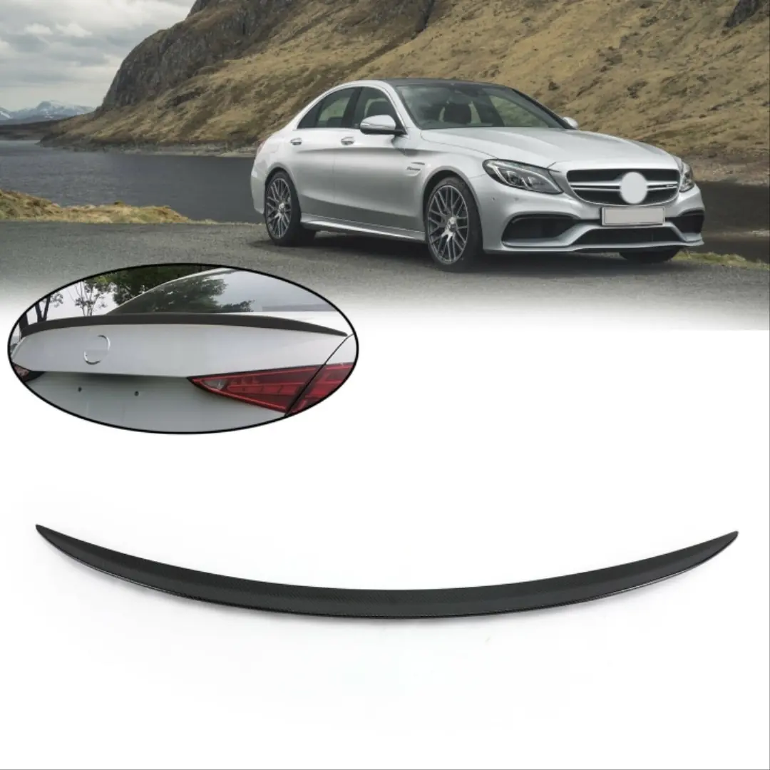 Mercedes-Benz C Serisi W206 2021+ AMG Piano Black Bagaj Spoyleri 4