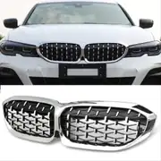BMW 3 Serisi G20 Diamond Panjur Böbrek - Krom Çerçeve (2019+) 6