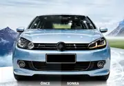 Volkswagen Golf 6 için Golf 7.5 Çift J LED'li Dönüşüm Far Seti 1