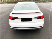 Audi A4 B9 2016-2019 Kayar Sinyalli LED'li Bagaj Spoyleri (Piano Black) 3