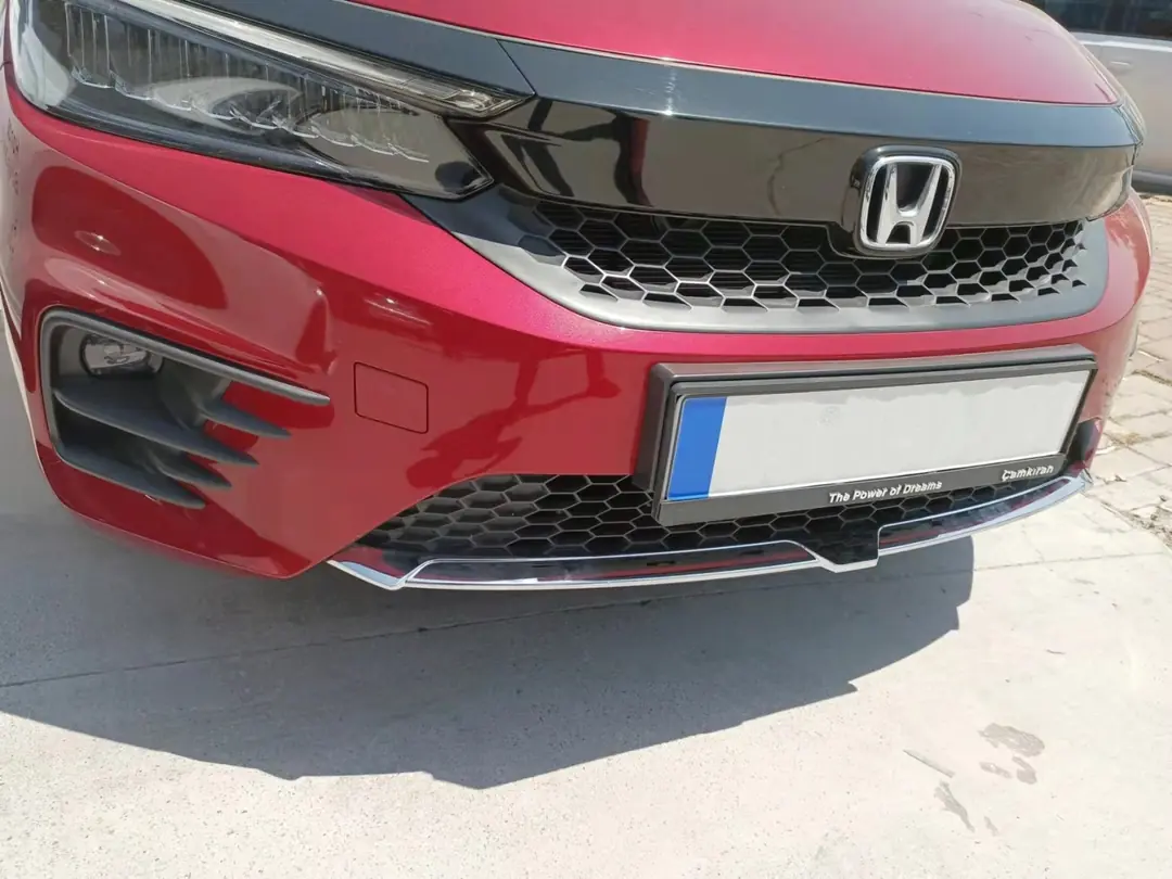 Honda City 2020+ Ön Tampon Alt Çıta Seti Krom 4