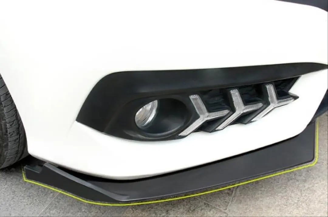 Honda Civic FC5 Makyajsız Kasa Ön Tampon Köşe Flapları Piano Black 6