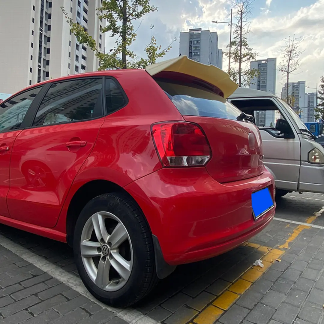 Volkswagen Polo 6R/6C 2009-2017 Yarasa Cam Yanı Spoyler Seti (Piano Black) 5