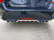 Honda Civic FC5 Sedan Kare Çıkışlı Arka Tampon Difüzörü Gümüş 4