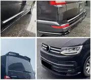 Volkswagen Transporter T6 / Caravelle 2016-2019 Aero Body Kit (Parlak Siyah) 1