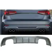Audi A3 Sportback 8V Standart 2017-2020 S3 Arka Difüzör ve Egzoz Ucu Seti 2
