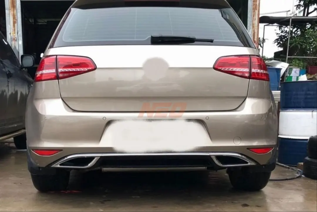 VW Golf 7 GTI Arka Difüzör Mat Siyah 5