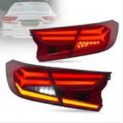 Honda Accord (18-22) V1 Animasyonlu Kayar Sinyalli LED Stop Seti Kırmızı 3