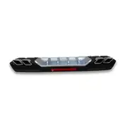 Honda Civic FC5 Sedan Kare Çıkışlı Arka Tampon Difüzörü Gümüş 3