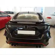 Honda Civic FC5 Arka Cam Üstü Spoiler Seti Piano Black (2 Parça) 6