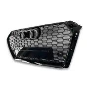 Audi A4 B9 RS4 Petek Panjur Full Siyah Piano Black 5