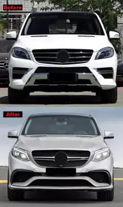Mercedes ML-Serisi W166 (12-15) için GLE63 AMG Facelift Body Kit 3
