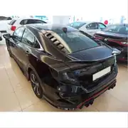 Honda Civic FC5 Arka Cam Üstü Spoiler Seti Piano Black (2 Parça) 5