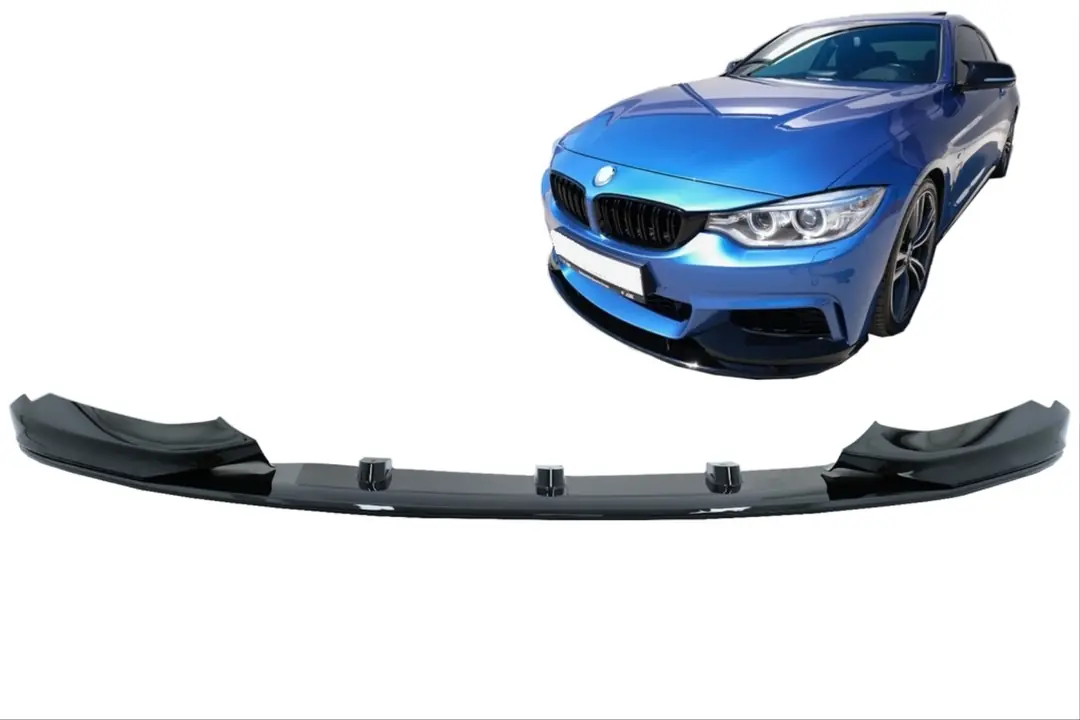 BMW 4 Serisi F32/F36 M-TECH Ön Lip - Piano Black (2014-2020) 4