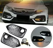 Honda Civic Hatchback FK7 2017-2019 Kayar Sinyalli Gündüz Farı Seti 3